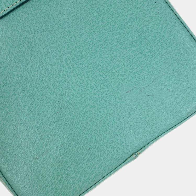 Pre Owned Fendi Green Pigskin Leather Shoulder Bag