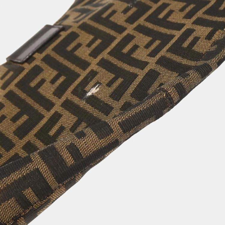 مملوكة مسبقًا Fendi Zucca Brown Black Canvas Hobo Bag