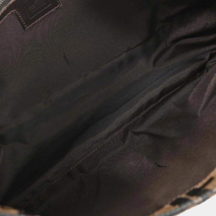 مملوكة مسبقًا Fendi Zucca Mamma Baguette Brown Canvas Shoulder Bag