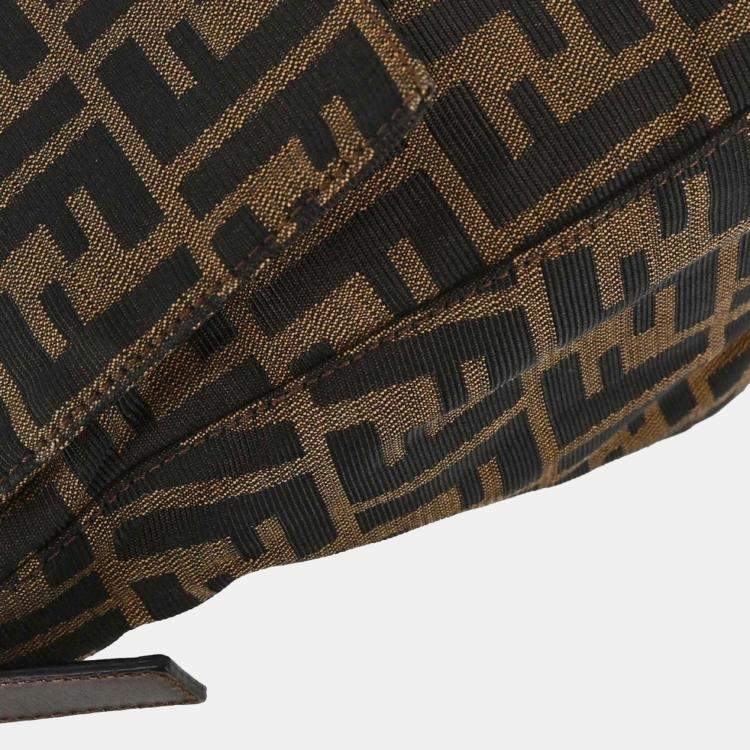 مملوكة مسبقًا Fendi Zucca Mamma Baguette Brown Canvas Shoulder Bag