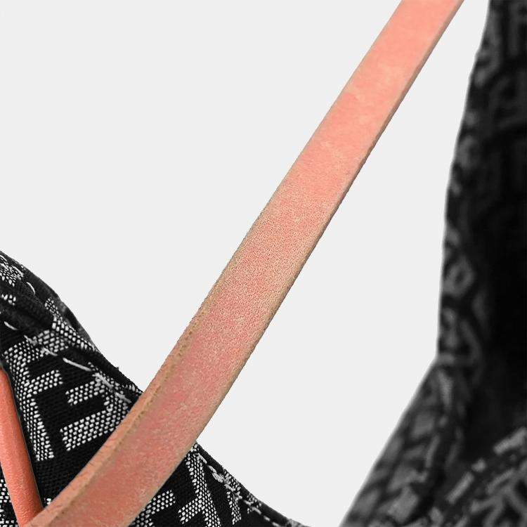 Pre Owned Fendi Black Zucchino Handbag