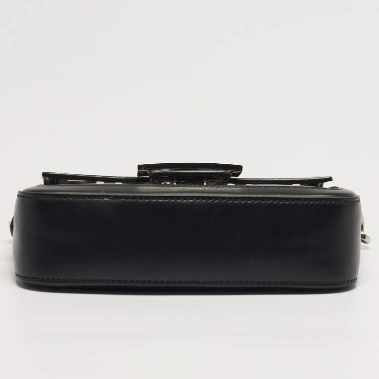 مملوكة مسبقًا Fendi Baguette Mini Black/Clear PVC and Leather Bag