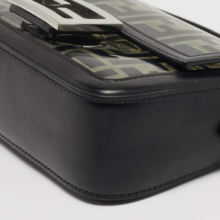 مملوكة مسبقًا Fendi Baguette Mini Black/Clear PVC and Leather Bag