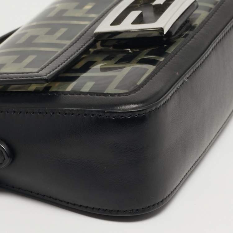 مملوكة مسبقًا Fendi Baguette Mini Black/Clear PVC and Leather Bag