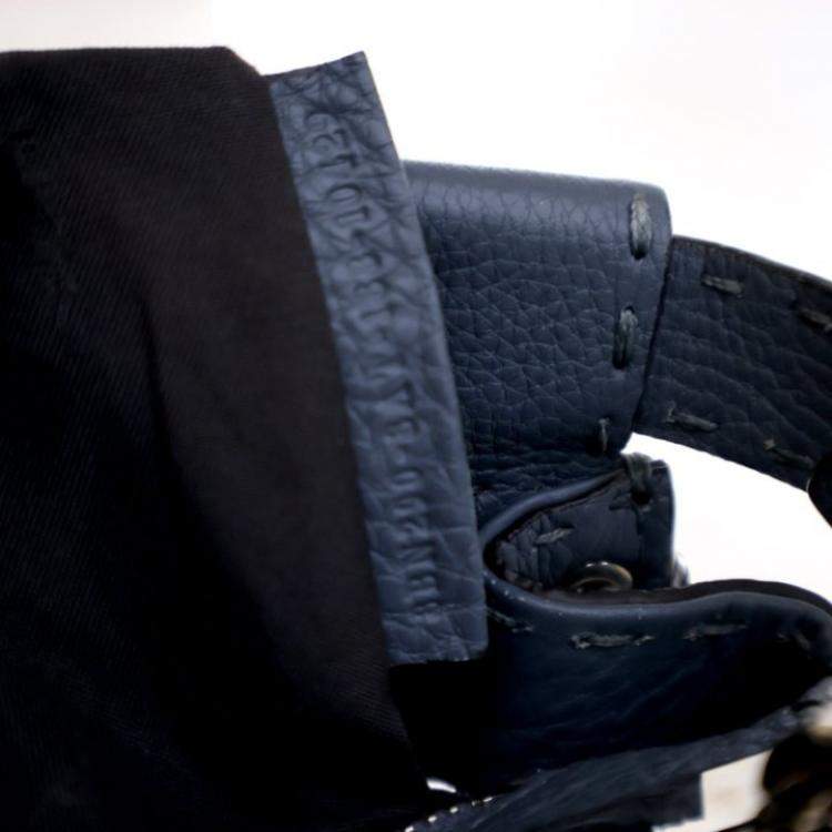 Pre Owned Fendi Medium Calfskin Lace Up Peekaboo ISeeYou