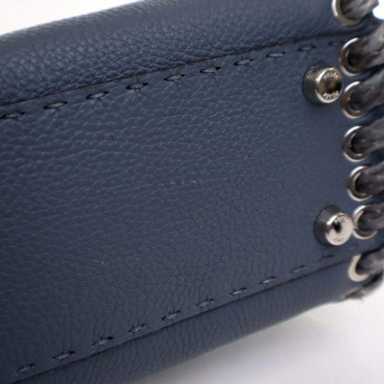 Pre Owned Fendi Medium Calfskin Lace Up Peekaboo ISeeYou