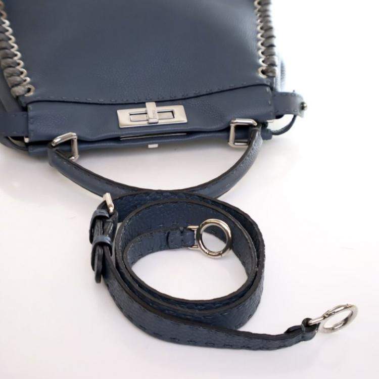 Pre Owned Fendi Medium Calfskin Lace Up Peekaboo ISeeYou