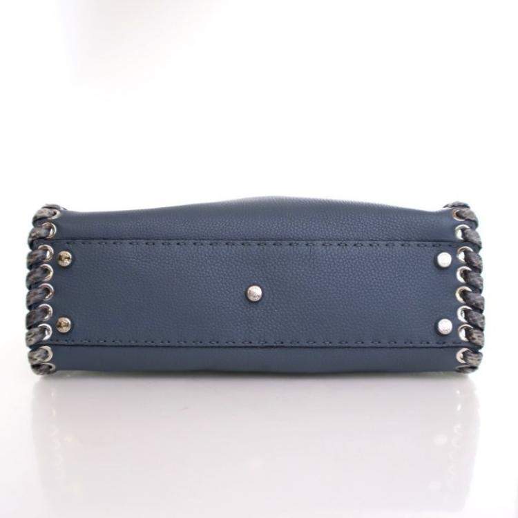 Pre Owned Fendi Medium Calfskin Lace Up Peekaboo ISeeYou