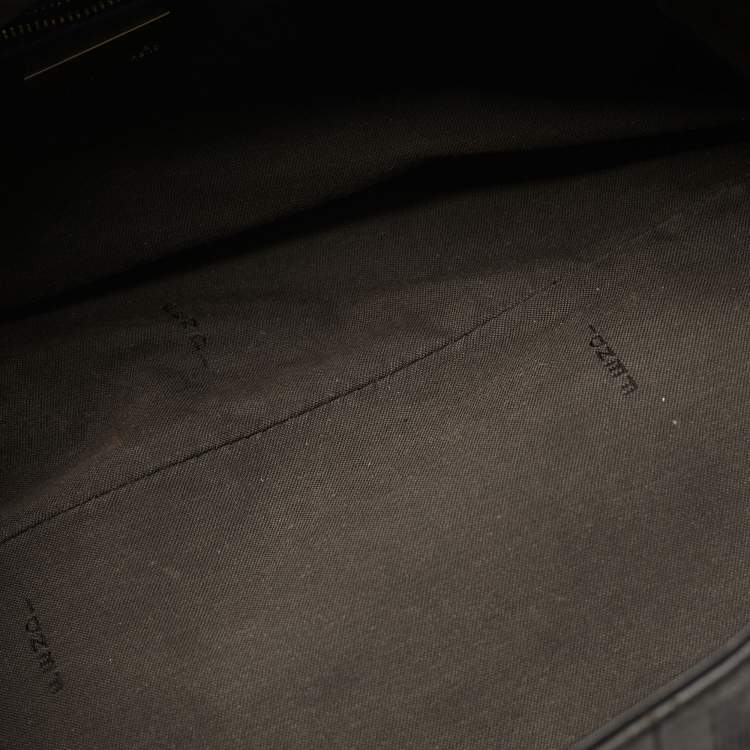 مملوكة مسبقًا Fendi Chef Choco Brown FF Perforated Leather Shoulder Bag