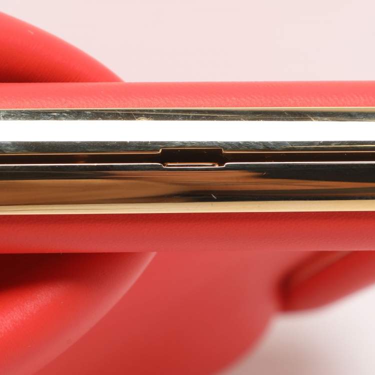 Pre Owned Fendi Fendi First Small Red Leather Clutches