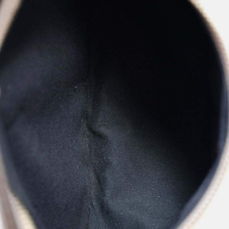 Pre Owned Fendi Peach Leather 'Fendigraphy' Shoulder Bag