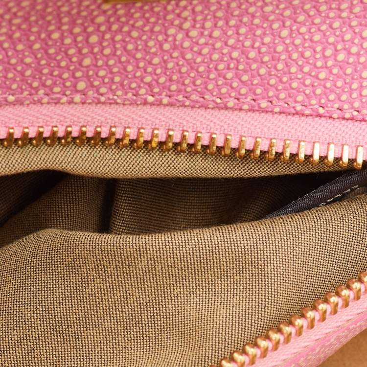 Pre Owned Fendi Peekaboo Large Cream Leather Top Handle Bag