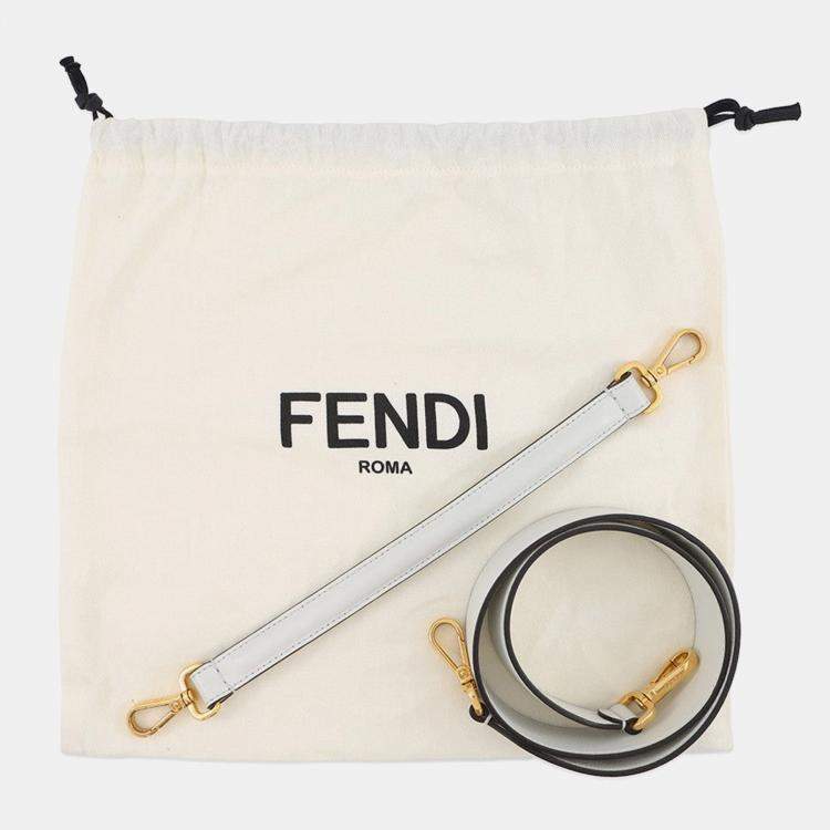 Pre Owned Fendi Baguette White Leather