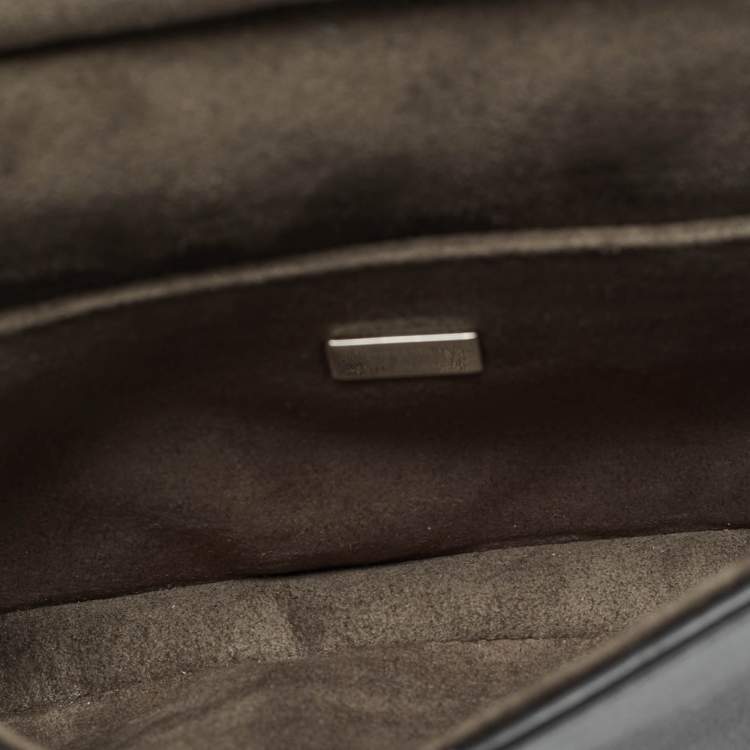 مملوكة مسبقًا Fendi Flowerland Micro Black/Blue Leather Double Baguette Bag