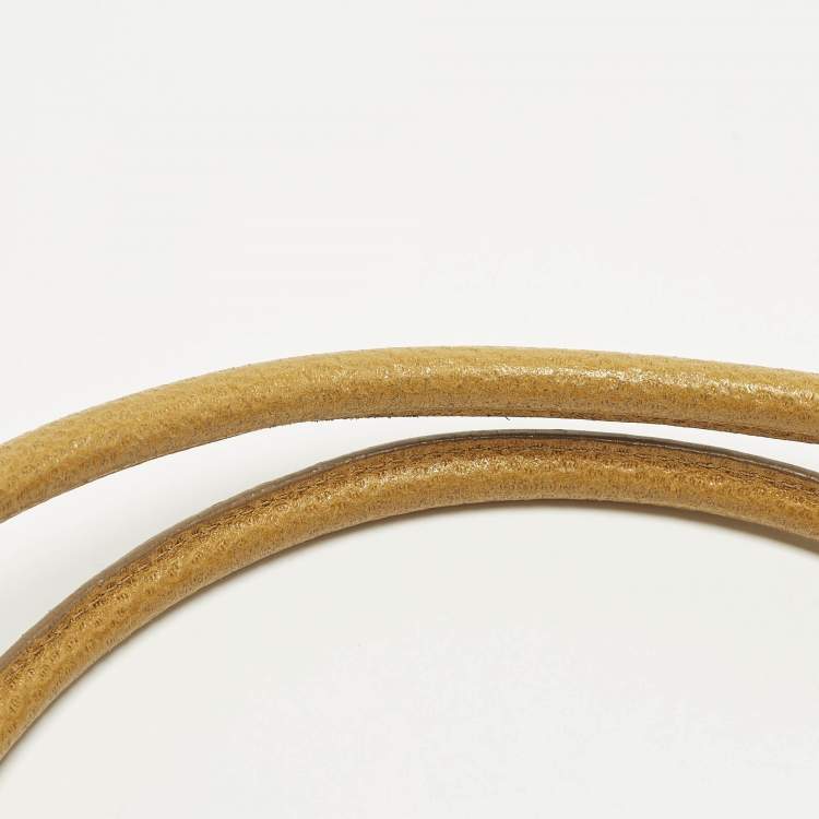 Pre Owned Fendi Linda Large Tobacco/Tan Zucca Canvas and Textured Leather Satchel