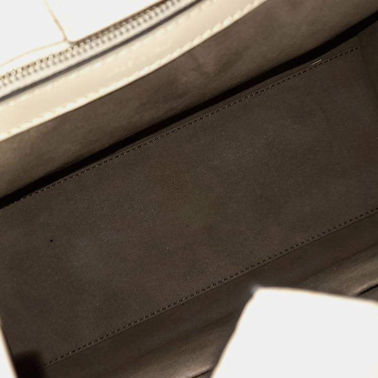 Pre Owned Fendi Black/Cream Leather Runaway Small