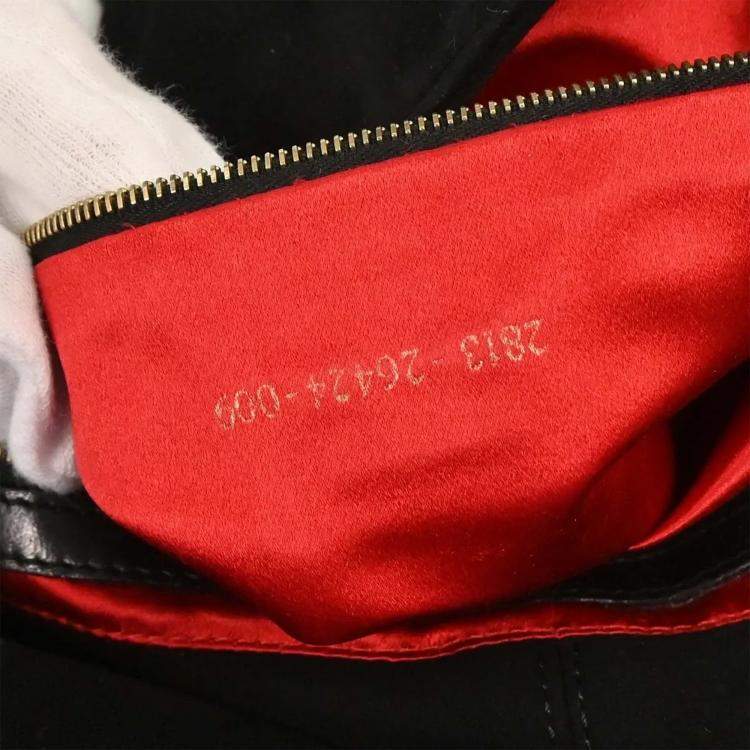 Pre Owned Fendi Black Suede Baguette Handbag