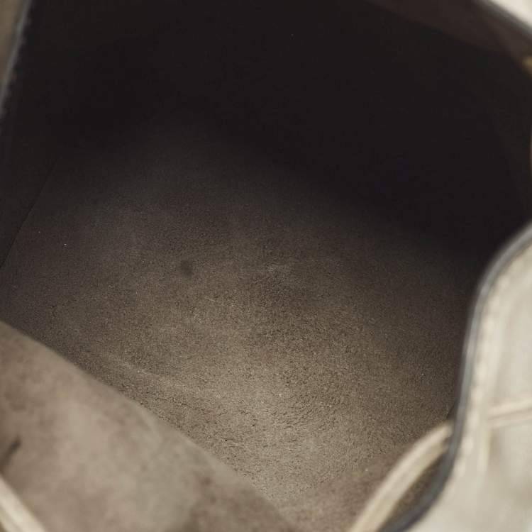 Pre Owned Fendi Mon Tresor Mini Leather Drawstring Bucket Bag