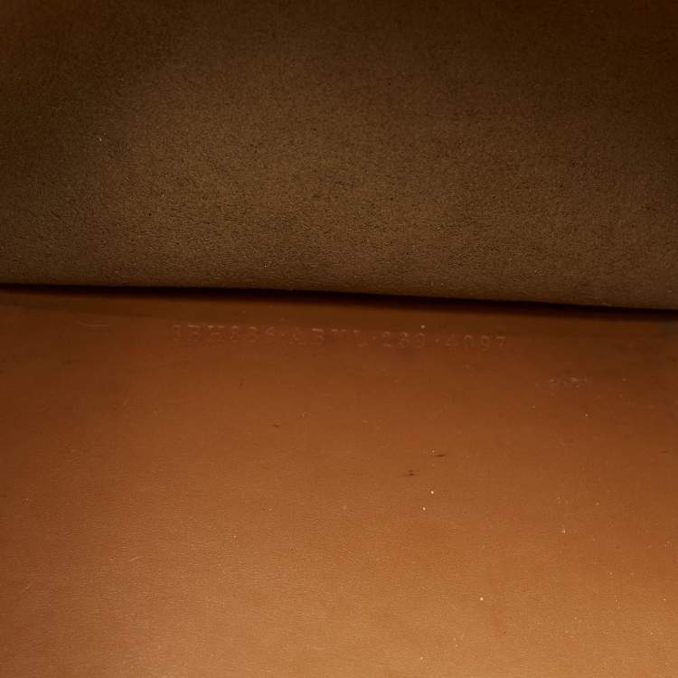 Pre Owned Fendi Sunshine Medium Brown Leather Shopper Tote