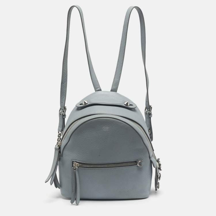 مملوكة مسبقًا Fendi By The Way Mini Grey Leather Backpack