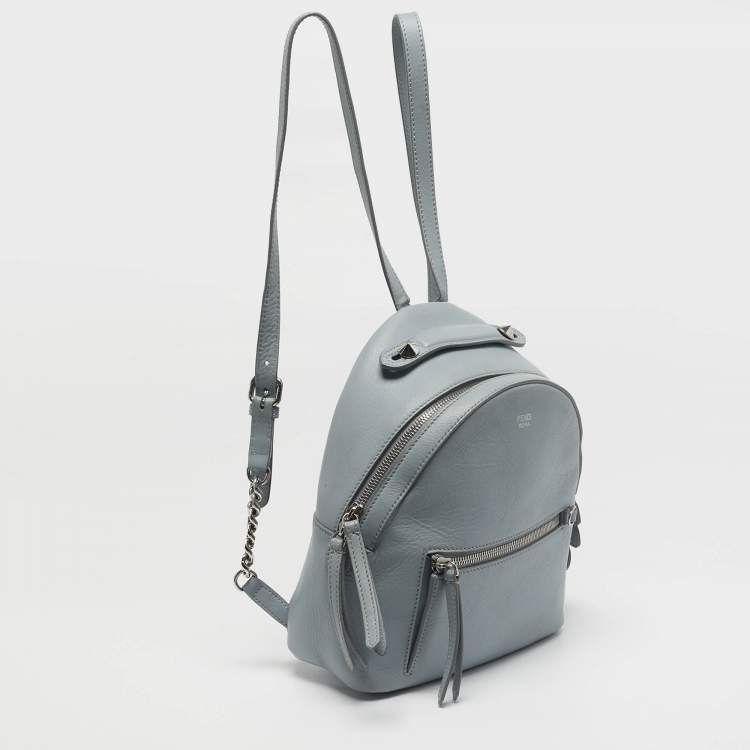 مملوكة مسبقًا Fendi By The Way Mini Grey Leather Backpack