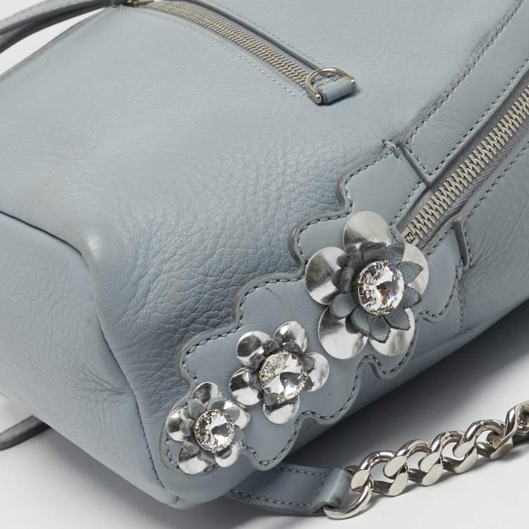 مملوكة مسبقًا Fendi By The Way Mini Grey Leather Backpack