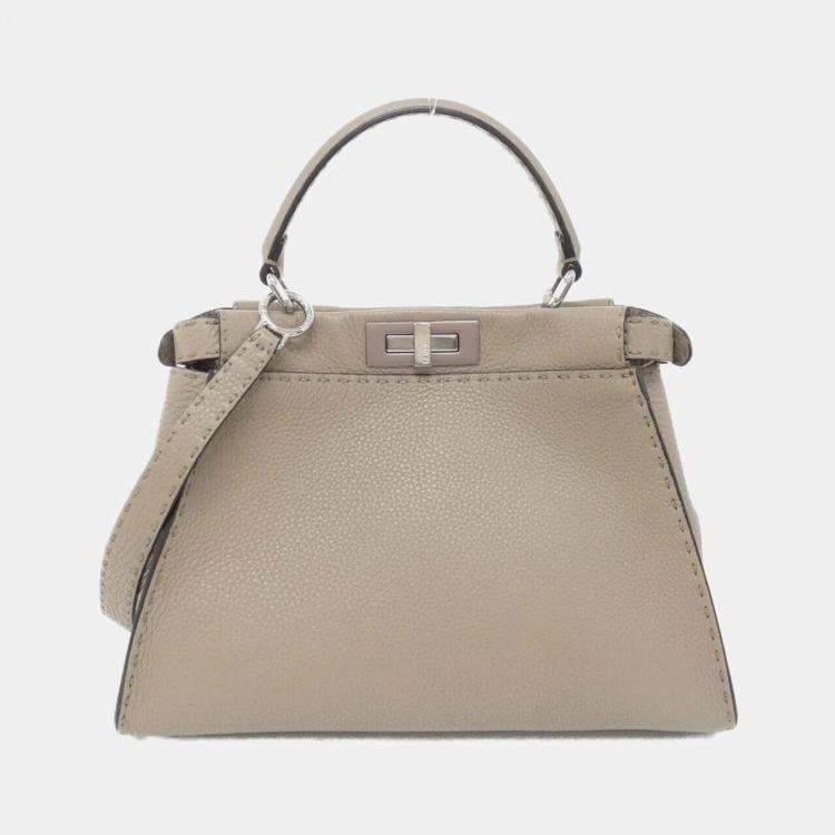 Pre Owned Fendi Selleria Peekaboo Handbag