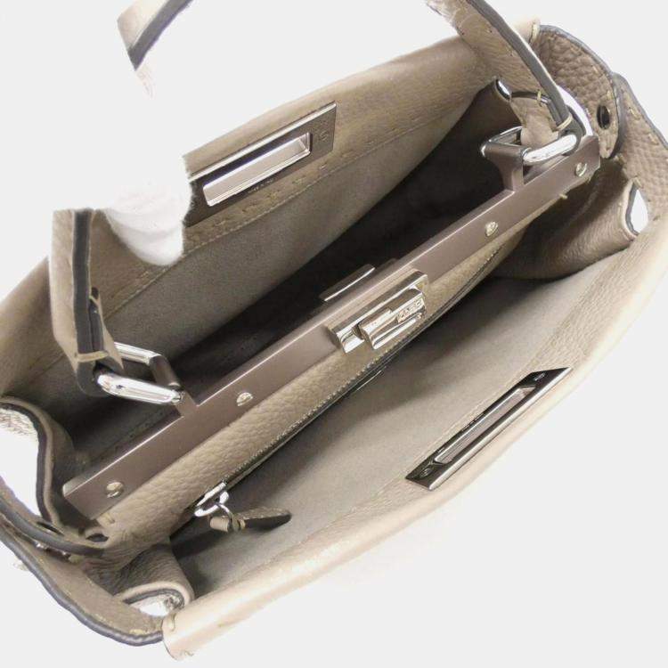 Pre Owned Fendi Selleria Peekaboo Handbag