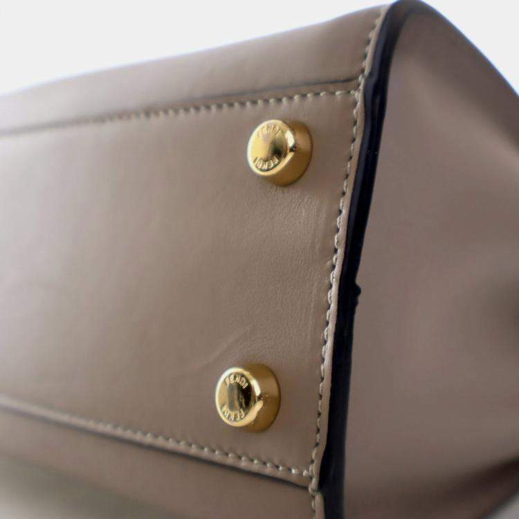 Pre Owned Fendi Small Calfskin Peekaboo ISeeU