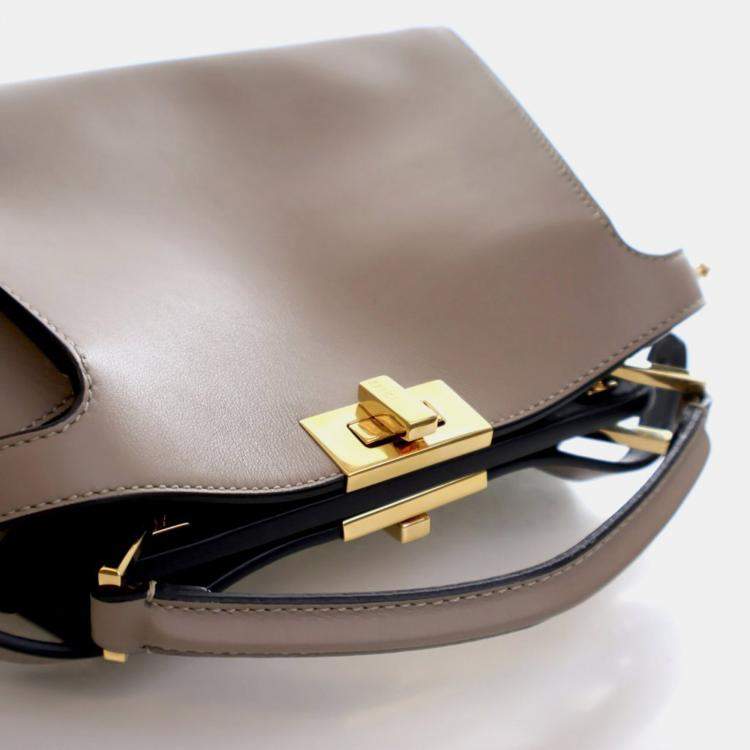 Pre Owned Fendi Small Calfskin Peekaboo ISeeU