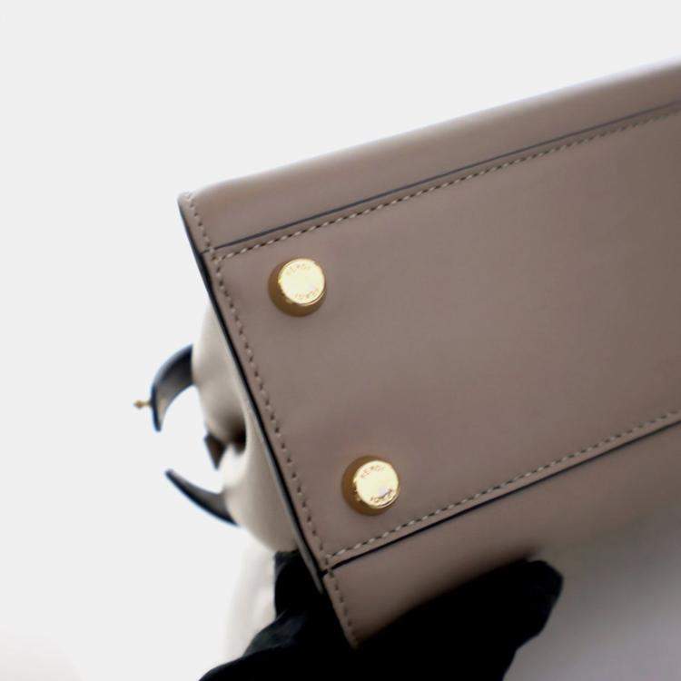 Pre Owned Fendi Small Calfskin Peekaboo ISeeU