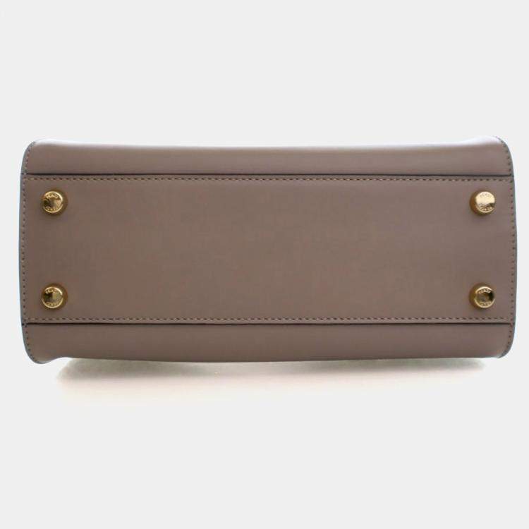 Pre Owned Fendi Small Calfskin Peekaboo ISeeU