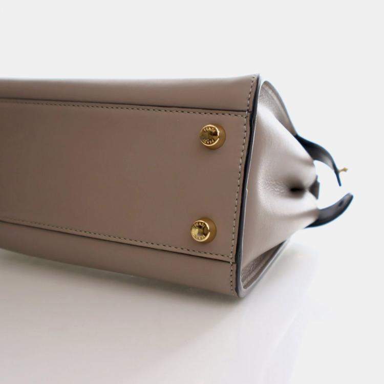 Pre Owned Fendi Small Calfskin Peekaboo ISeeU