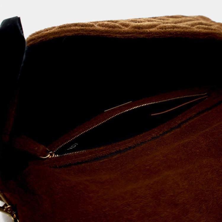 Pre Owned Fendi Medium Terry Cloth Baguette