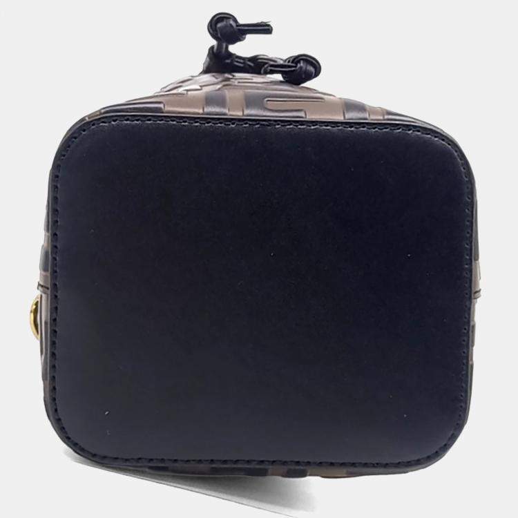Pre Owned Fendi Montrezo Bucket Bag Mini (8BS010)