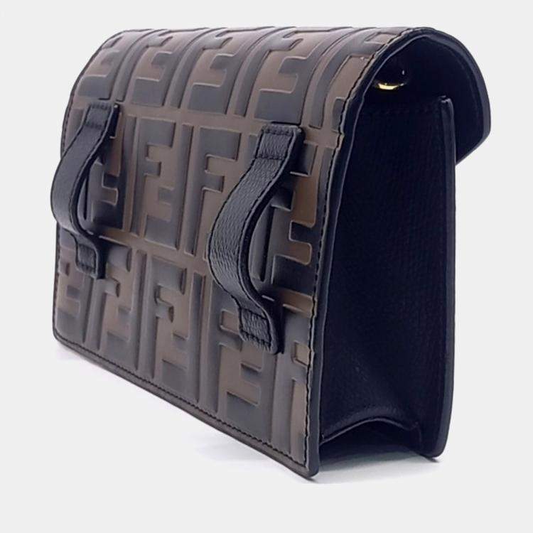 مملوكة مسبقًا Fendi Multicolor Leather Mini Chain Crossbody and Belt Bag 