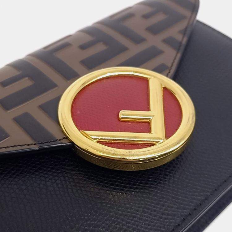 مملوكة مسبقًا Fendi Multicolor Leather Mini Chain Crossbody and Belt Bag 