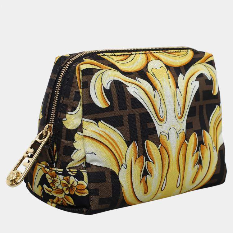 Pre Owned Fendi X Versace Fendace Cosmetic Pouch