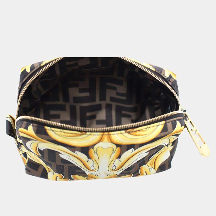 Pre Owned Fendi X Versace Fendace Cosmetic Pouch