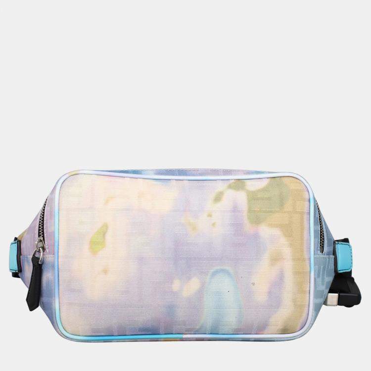 Pre Owned Fendi Multicolor Leather Sunset Hobo Belt Bag