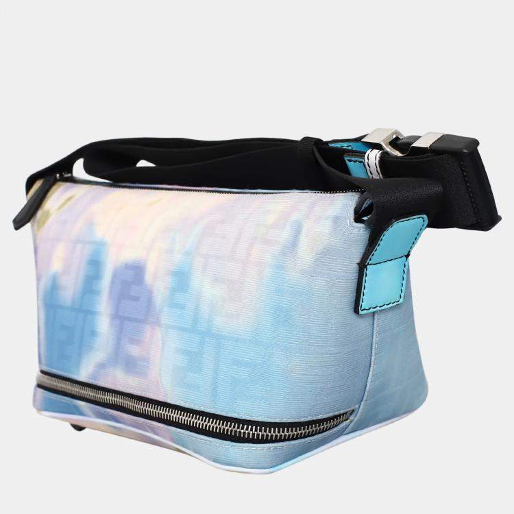 Pre Owned Fendi Multicolor Leather Sunset Hobo Belt Bag