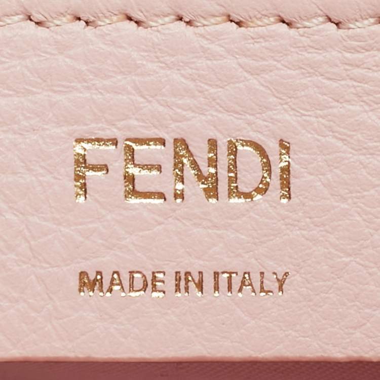 Pre Owned Fendi F is Fendi Pink Leather Wallet On Chain