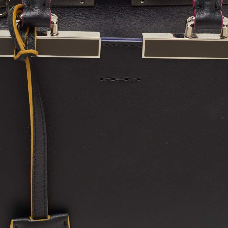 مملوكة مسبقًا Fendi Petite 3Jours Black Leather Tote