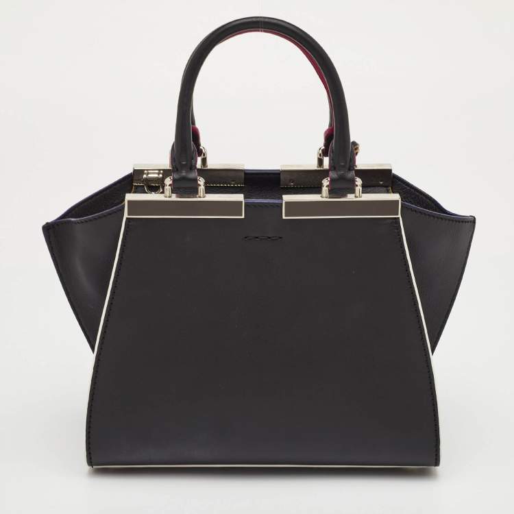 مملوكة مسبقًا Fendi Petite 3Jours Black Leather Tote