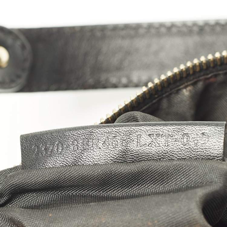 مملوكة مسبقًا Fendi Pocket Chef Black/Brown Zucchino Fabric and Leather Hobo