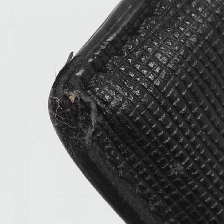 مملوكة مسبقًا Fendi Black Leather Card Holder