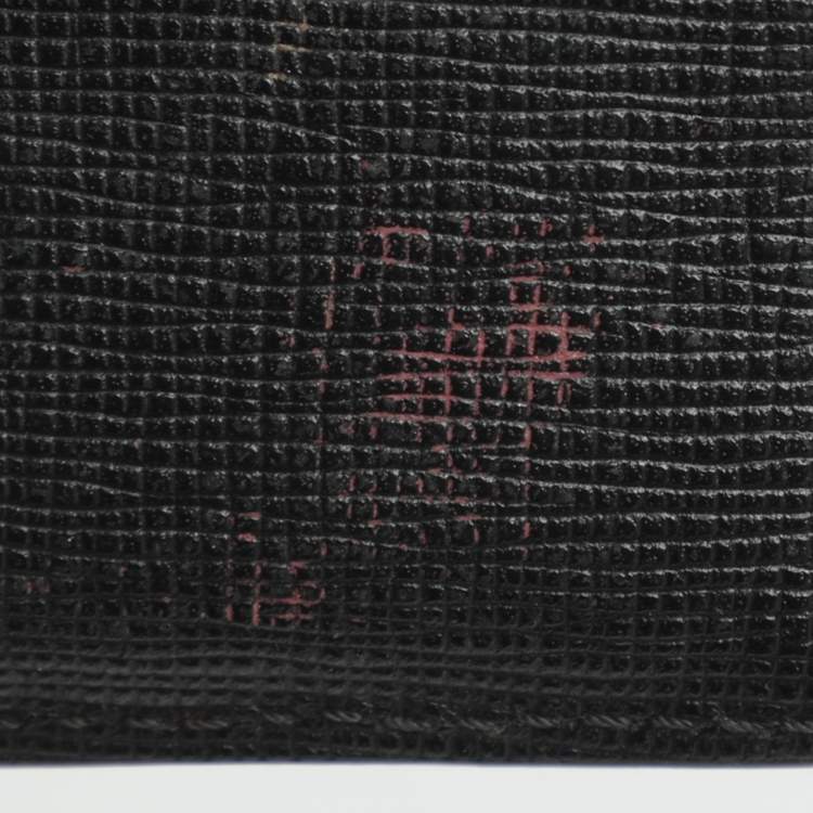 مملوكة مسبقًا Fendi Black Leather Card Holder