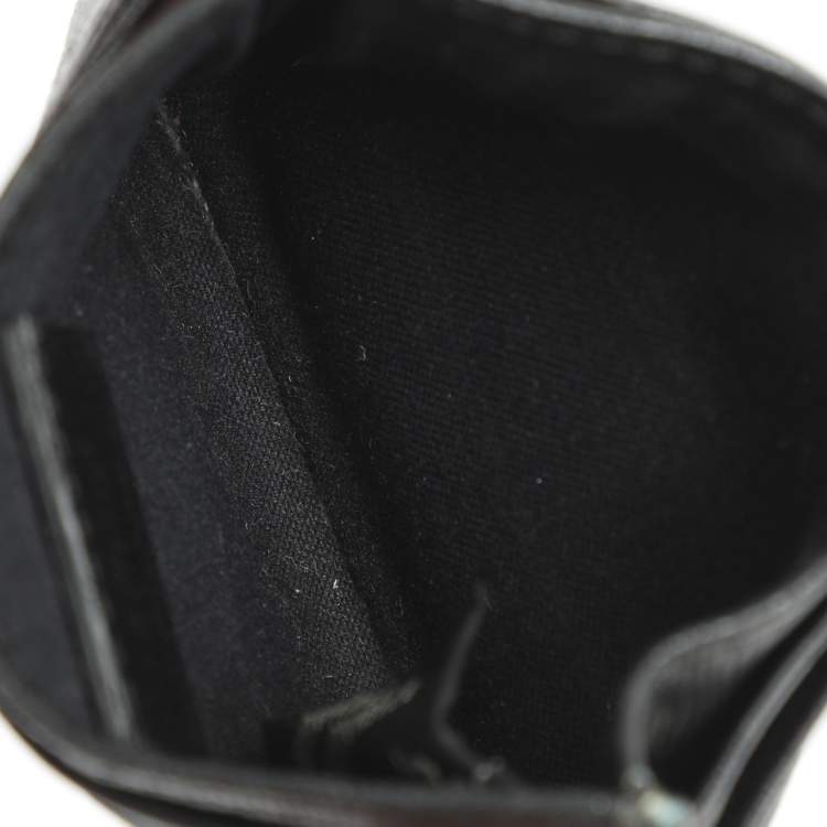 مملوكة مسبقًا Fendi Black Leather Card Holder