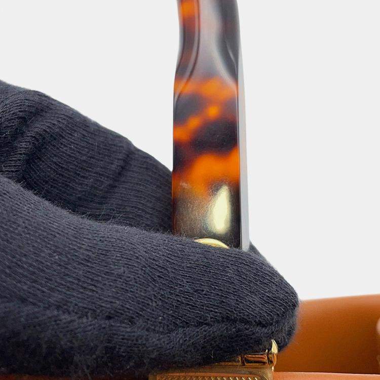 Pre Owned Fendi Tote Bag Sunshine Brown Calf Leather Size Medium