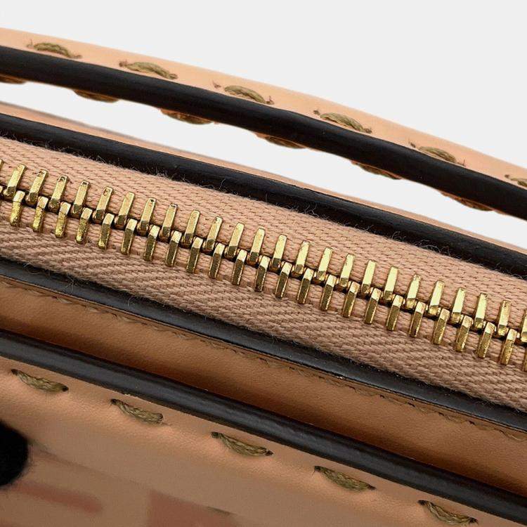 Pre Owned Fendi By The Way Jasmin Flower Leather Size Small